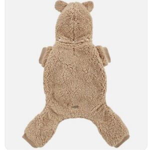 UGG Fuzzy Teddy Dog Onesie in Chestnut - Size Large for Dogs